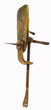 A close-up of a metal device
Description automatically generated